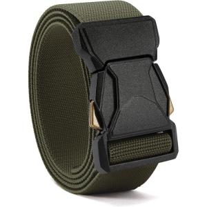 image:imageCHAOREN Tactical Belt Men  15 Stretch Belt for Work  Quick Release for Military Casual Jeans EDC HikingArmy Green