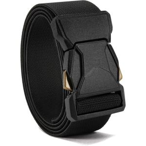 image:imageCHAOREN Tactical Belt Men  15 Stretch Belt for Work  Quick Release for Military Casual Jeans EDC HikingBlack