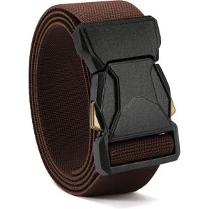 image:imageCHAOREN Tactical Belt Men  15 Stretch Belt for Work  Quick Release for Military Casual Jeans EDC HikingBrown