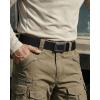 image:imageCHAOREN Tactical Belt Men  15 Stretch Work Belt with Quick Release Zinc Alloy Buckle for Military Casual Jeans HikingCarbon Fiber  Black
