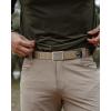 image:imageCHAOREN Tactical Belt Men  15 Stretch Work Belt with Quick Release Zinc Alloy Buckle for Military Casual Jeans HikingKhaki
