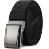 image:imageCHAOREN Tactical Belt Men  15 Stretch Work Belt with Quick Release Zinc Alloy Buckle for Military Casual Jeans HikingGun  Black