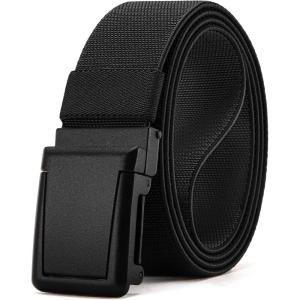 image:imageCHAOREN Tactical Belt Men  15 Stretch Work Belt with Quick Release Zinc Alloy Buckle for Military Casual Jeans HikingFrosted Matte  Black