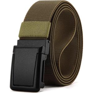 image:imageCHAOREN Tactical Belt Men  15 Stretch Work Belt with Quick Release Zinc Alloy Buckle for Military Casual Jeans HikingFrosted Matte  Ranger Green