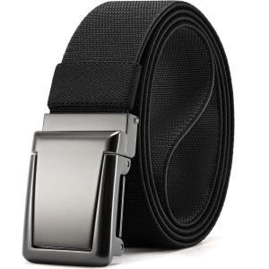 image:imageCHAOREN Tactical Belt Men  15 Stretch Work Belt with Quick Release Zinc Alloy Buckle for Military Casual Jeans HikingGun  Black