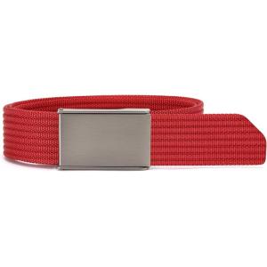 image:imageCHAOREN Mens Belt  15 Nylon Webbing Belt with Quick Release Buckle  Adjustable Fit for Casual Work amp Military  One SizeRed