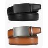 image:imageCHAOREN Leather Ratchet Belt Men 2 Pack  Customizable Fit Effortless Style 35mmBasic BlackWeaven Tan