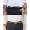 image:imageCHAOREN Leather Ratchet Belt Men 2 Pack  Customizable Fit Effortless Style 35mmBasic BlackWeaven Tan