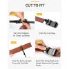 image:imageCHAOREN Mens Belt Leather Ratchet Belt 2 Pack  Customizable Fit Effortless Style 35mmBlack  Carbon FiberDark Brown