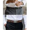 image:imageCHAOREN Mens Belt Leather Ratchet Belt 2 Pack  Customizable Fit Effortless Style 35mmImperial BlackCharcoal Depiction Cognac