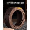 image:imageCHAOREN Work Belts for Men Heavy Duty  15 Full Grain Leather Belt Casual  Fully Adjustable Double ProngBrown