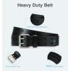 image:imageCHAOREN Work Belts for Men Heavy Duty  15 Full Grain Leather Belt Casual  Fully Adjustable Double ProngCasual Blacksilver