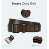 image:imageCHAOREN Work Belts for Men Heavy Duty  15 Full Grain Leather Belt Casual  Fully Adjustable Double ProngCasual Brown