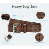 image:imageCHAOREN Work Belts for Men Heavy Duty  15 Full Grain Leather Belt Casual  Fully Adjustable Double ProngCasual Gray