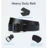 image:imageCHAOREN Work Belts for Men Heavy Duty  15 Full Grain Leather Belt Casual  Fully Adjustable Double ProngClassic Black