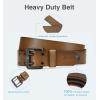 image:imageCHAOREN Work Belts for Men Heavy Duty  15 Full Grain Leather Belt Casual  Fully Adjustable Double ProngClassic Brown