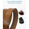 image:imageCHAOREN Work Belts for Men Heavy Duty  15 Full Grain Leather Belt Casual  Fully Adjustable Double ProngClassic Brown