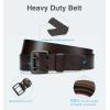 image:imageCHAOREN Work Belts for Men Heavy Duty  15 Full Grain Leather Belt Casual  Fully Adjustable Double ProngClassic Dark Brown