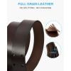 image:imageCHAOREN Work Belts for Men Heavy Duty  15 Full Grain Leather Belt Casual  Fully Adjustable Double ProngClassic Dark Brown