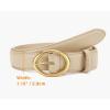 image:imageWomens Belt  CR Leather Belt Women Casual for Jeans Pants Dress  Belts with Gold Buckle for Women FashionBeige
