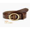 image:imageWomens Belt  CR Leather Belt Women Casual for Jeans Pants Dress  Belts with Gold Buckle for Women FashionBrown