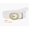 image:imageWomens Belt  CR Leather Belt Women Casual for Jeans Pants Dress  Belts with Gold Buckle for Women FashionWhite