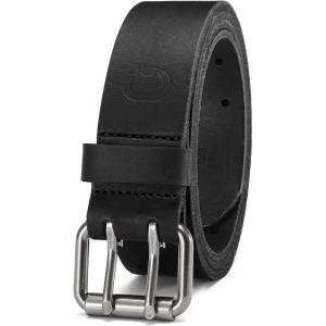 image:imageCHAOREN Work Belts for Men Heavy Duty  15 Full Grain Leather Belt Casual  Fully Adjustable Double ProngBlack