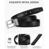 image:imageCHAOREN Mens Belt Leather  1 38 Dress Belts for Men  Considerate Gift for Work Business Casual JeansBlack 32mm