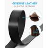 image:imageCHAOREN Ratchet Belts for Men  15 Mens Belt Genuine Leather for Causual Jeans  Customizable Style Versatile FitGenuine Leather Black