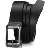 image:imageCHAOREN Ratchet Belts for Men  15 Mens Belt Genuine Leather for Causual Jeans  Customizable Style Versatile FitGenuine Leather Black