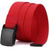 image:imageCHAOREN Baseball Boys Belt 125 Nylon Kids Tactical Belt Adjustable for Golf And SoftballRed