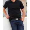 image:imageCHAOREN Mens Ratchet Belt  15 Stretch Nylon Belts for Casual Work Golf  Adjustable Fit for Everyday ComfortBrushed Grey  Black