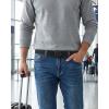 image:imageCHAOREN Nickel Free Web Belt Men  TSA Approved Non Metal Buckle Nylon Belt Travel with Confidence and Ease 38mmBlack