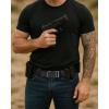 image:imageCHAOREN Tactical Belt Men  15 Nylon Gun Belt  Quick Release EDC Work Belts for Concealed Carry MilitaryCarbon Fiber Black