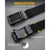 image:imageCHAOREN Tactical Belt Men  15 Nylon Gun Belt  Quick Release EDC Work Belts for Concealed Carry MilitaryHollow Bright Black