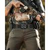 image:imageCHAOREN Tactical Belt Men  15 Nylon Gun Belt  Quick Release EDC Work Belts for Concealed Carry MilitaryHollow Bright Black