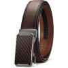 image:imageCHAOREN Mens Dress Belt  Mens Ratchet Belt Leather for Dress Pant  Micro Adjustable Belts Fit EverywhereBrown