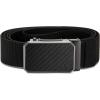 image:imageCHAOREN Mens Ratchet Belt  15 Stretch Nylon Belts for Casual Work Golf  Adjustable Fit for Everyday ComfortCarbon Fiber  Black