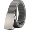 image:imageCHAOREN Ratchet Belts for Men  31mm Nylon Web Belt for Golf Tactical Work Casual Adjustable Webbing with Ratcheting BuckleGrey