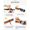 image:imageCHAOREN Leather Ratchet Belt Men 2 Pack  Customizable Fit Effortless Style 35mmCurved Charcoal DepictionCognac