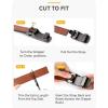 image:imageCHAOREN Leather Ratchet Belt Men 2 Pack  Customizable Fit Effortless Style 35mmCurved Charcoal DepictionTawny