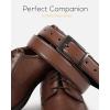 image:imageCHAOREN Reversible Belt Men 1 Piece  125 Leather Dress Belt  Trim to Fit for Elegant StyleBlackDark Brown