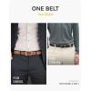 image:imageCHAOREN Reversible Belt Men 1 Piece  125 Leather Dress Belt  Trim to Fit for Elegant StyleBlackOrange Brown