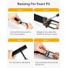 image:imageCHAOREN Reversible Belt Men 1 Piece  125 Leather Dress Belt  Trim to Fit for Elegant StyleBlackOrange Brown