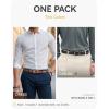 image:imageCHAOREN Reversible Belt Men 1 Piece  125 Leather Dress Belt  Trim to Fit for Elegant StyleBright SliverblackBrown