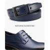 image:imageCHAOREN Reversible Belt Men 1 Piece  125 Leather Dress Belt  Trim to Fit for Elegant StyleNavyBlack