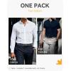 image:imageCHAOREN Reversible Belt Men 1 Piece  125 Leather Dress Belt  Trim to Fit for Elegant StyleNavyBlack