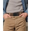 image:imageCHAOREN 15 Nylon Ratchet Belts for Men  Adjustable Casual Work Belt with Slide Buckle  Trim to FitFrosted Matte  Brown