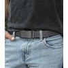 image:imageCHAOREN 15 Nylon Ratchet Belts for Men  Adjustable Casual Work Belt with Slide Buckle  Trim to FitGrey 35mm