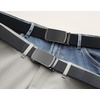 image:imageCHAOREN 15 Nylon Ratchet Belts for Men  Adjustable Casual Work Belt with Slide Buckle  Trim to FitGrey 35mm
